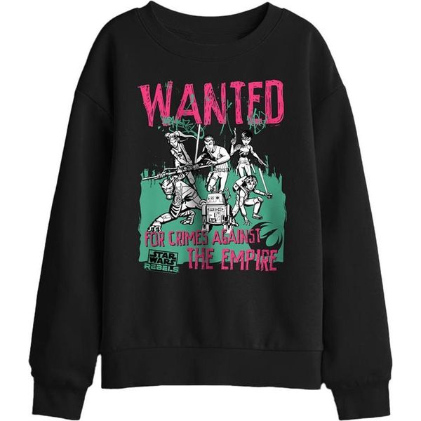 Star Wars - Felpa "Wanted Rebels"" Per Bambini TV29896 (116) (Nero)"-image