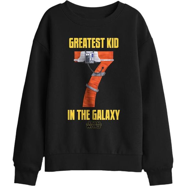 Star Wars - Felpa "Greatest Kid"" Per Bambini, 7° Compleanno TV29917 (128) (Nero)"-image
