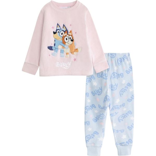 Bluey - Pigiama Con Pantaloni Lunghi Per Bambina, Maniche Lunghe NS9665 (110) (Rosa)-image