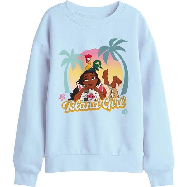 Moana - Felpa "Island Girl"" Per Bambini TV30079 (152-158) (Azzurro)"-image