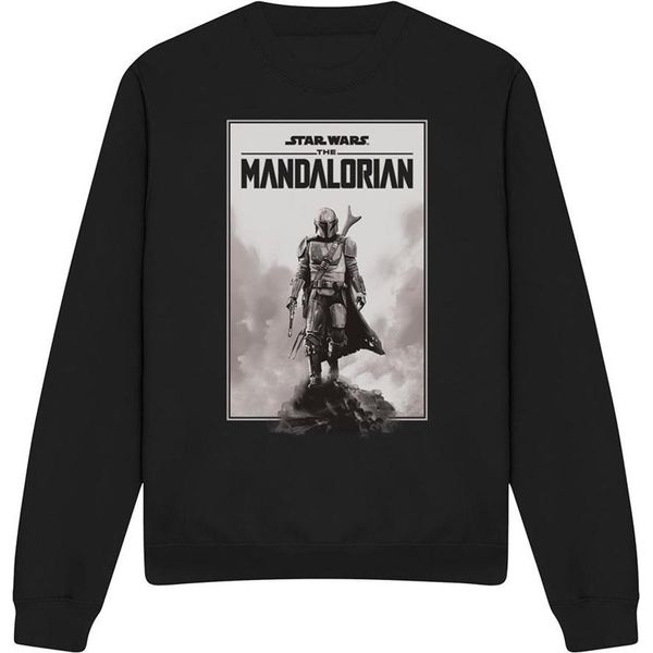 Star Wars: The Mandalorian - Felpa Unisex Da Uomo/Donna TV30195 (Xl) (Nera)-image