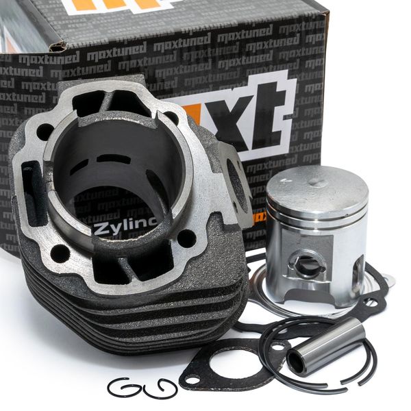 Cilindro Maxtuned Standard 100 Cc Ac Incl. Pistone E Kit Guarnizioni Compatibile Con Aprilia Scarabeo / Mbk Booster, Nitro / Yamaha Aerox, Bws 100-image