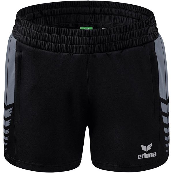 Erima Football Six Wings Worker Shorts Donna Nero Grigio Taglia 34-image