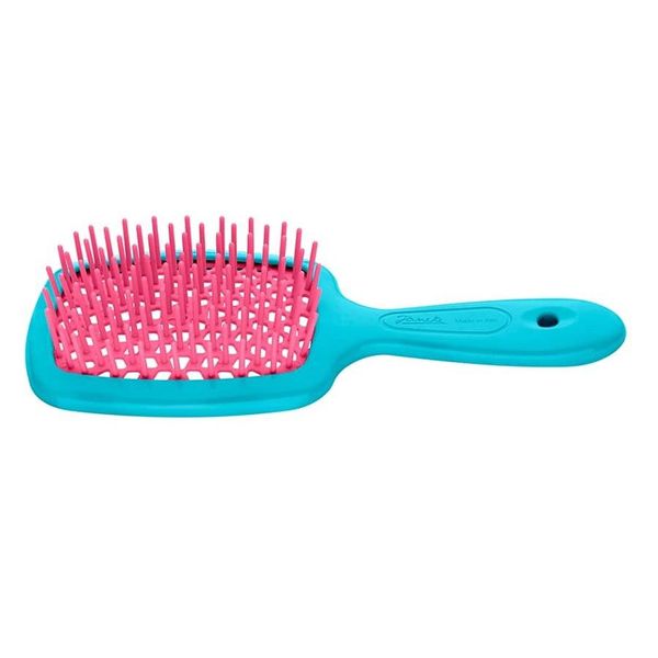Janeke Spazzola Per Capelli Piccola Superbrush Rosa/Blu-image