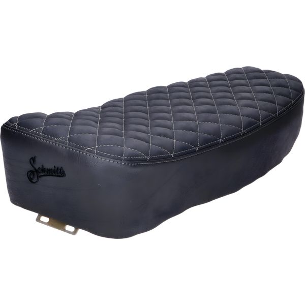 Coprisedile Schmitt Raute Trapuntato, Nero / Giallo Per Simson S50, S51, S70-image