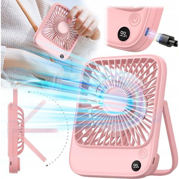 Ventilatore Usb Silenzioso Mini Ventilatore Da Tavolo Raffreddamento 5000Mah Topk K65-image