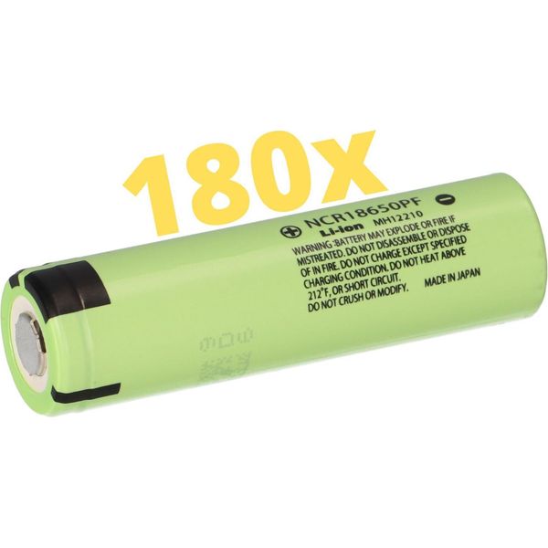 180X Panasonic NCR18650PF Flat-Top Li-Ion 18650 2900Mah 3,6V-image