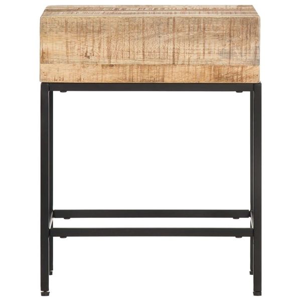 Syfax™ Tavolino 40X30X50 Cm In Legno Massello Di Mango Grezzo-image