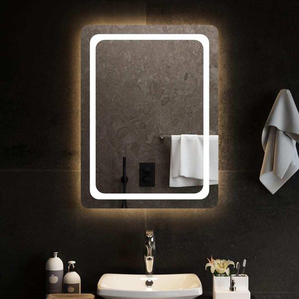 The Living Store Specchio Da Bagno A Led 60X80 Cm-image
