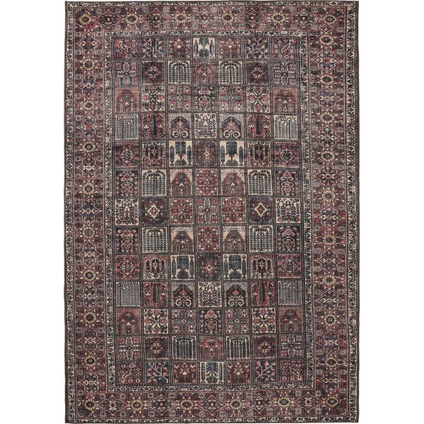 Tappeto Lavabile George Multicolore/Rosso 140X200 Cm Soggiorno Rettangolare Benuta-image