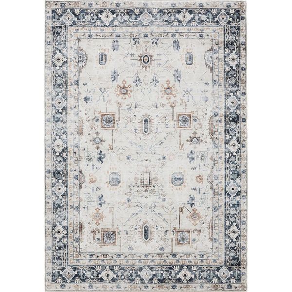 Tappeto Lavabile George Crema/Grigio 120X170 Cm Soggiorno Rettangolare Benuta-image