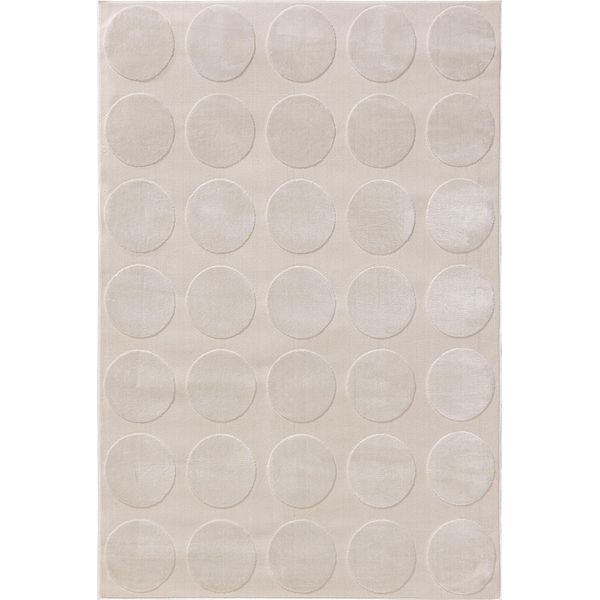 Tappeto Claire Crema 280X380 Cm Soggiorno Motivo Rettangolare Moderno Pile Corto Benuta Scandinavo-image