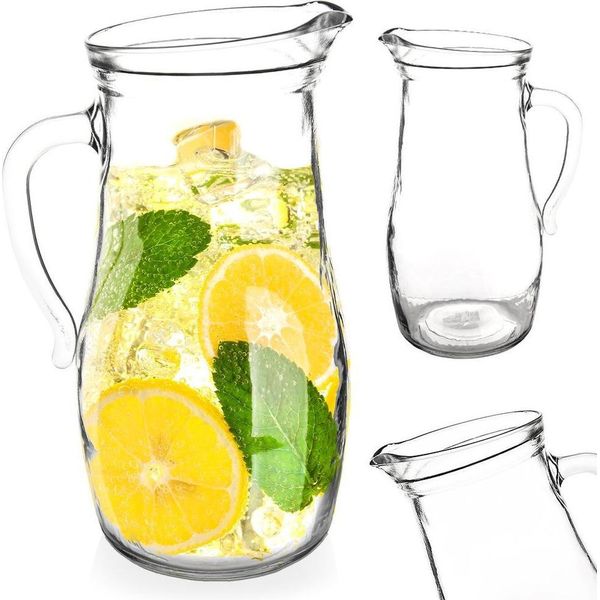 Brocca In Vetro Per Bevande, Succhi, Composte, Limonate, Acqua Da 1,75 L-image