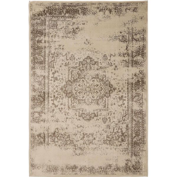 Tappeto Suki Crema/Marrone 120X170 Cm Soggiorno Rettangolare Benuta-image