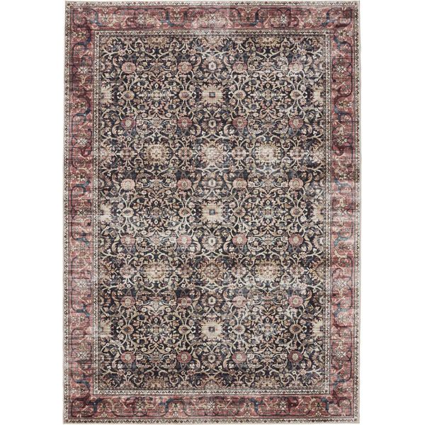 Tappeto Lavabile George Multicolore/Rosso 140X200 Cm Soggiorno Rettangolare Benuta-image
