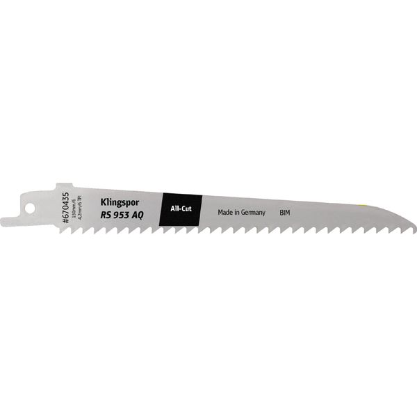 Klingspor Rs 953 Aq Lame Per Sega Circolare, 150X19X1,27 Mm Lunghezza 130 Bimetallo 5 Pz.-image