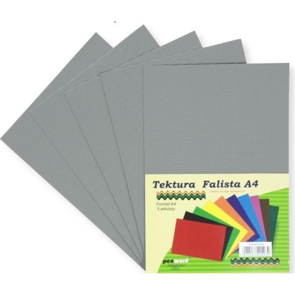 Cartone Ondulato A4 Grigio Chiaro 5 Pz-image
