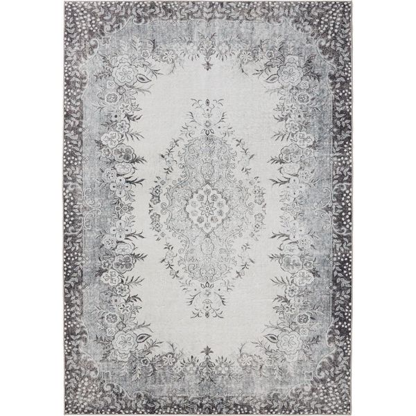 Tappeto Lavabile George Nero/Grigio 300X400 Cm Soggiorno Rettangolare Benuta-image
