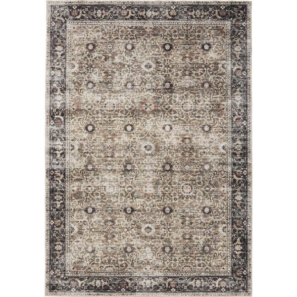 Tappeto Lavabile George Antracite/Taupe 120X170 Cm Soggiorno Rettangolare Benuta-image