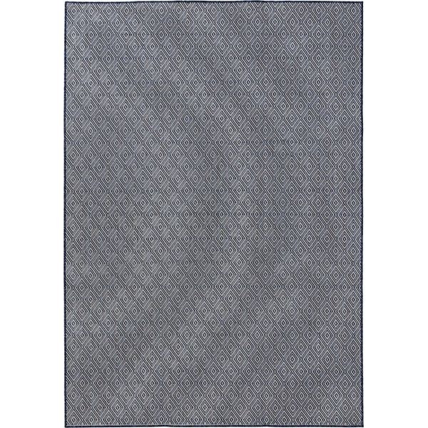 Tappeto Per Interni Ed Esterni Lou Blue 160X230 Cm Soggiorno Motivo Rettangolare Moderno Pile Corto Benuta Scandinavo-image