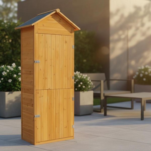 Casetta Per Attrezzi In Legno Ripostiglio Per Attrezzi Armadio Da Giardino Armadio Per Attrezzi Casetta Da Giardino Armadio-image