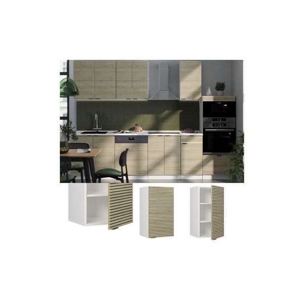 Vicco HäNgeschrank Fame-Line Weiß Eiche GefräSt 40 Cm-image