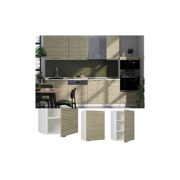 Vicco HäNgeschrank Fame-Line Weiß Eiche GefräSt 50 Cm-image