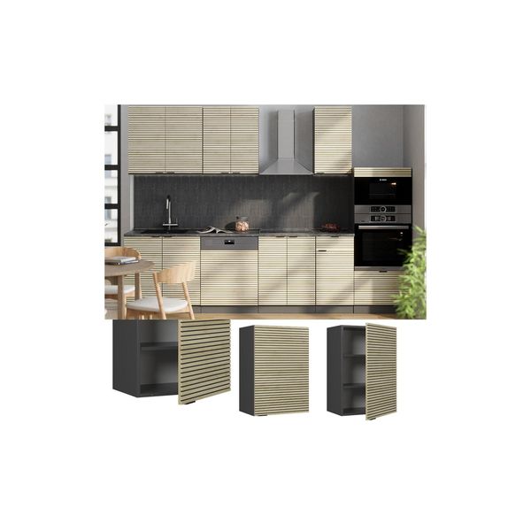 Vicco HäNgeschrank Fame-Line Anthrazit Eiche GefräSt 50 Cm-image