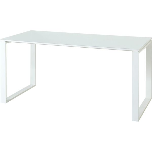 Schreibtisch "Muenchen" Glasplatte & Kufengestell, 160X80 Cm Weiß-image