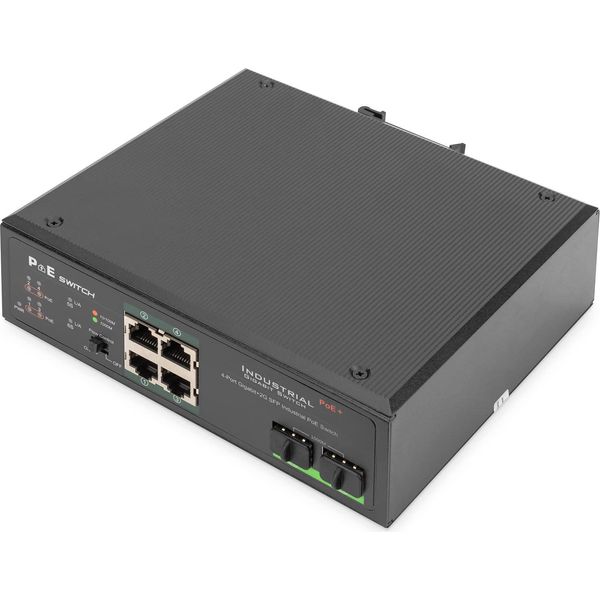 Digitus DN-651109 Switch Industriale Gigabit Poe, 4 Porte, Non Gestito-image