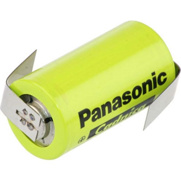 Batteria Ricaricabile Panasonic Sub-C 1,2 V 1600 Mah KR-SCH Alta Temperatura Con Terminale A Saldare-image
