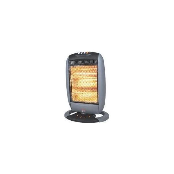 Dcg Eltronic SA9223 Stufa Alogena 1200W Oscillante Con Antiribaltamento Nero/Grigio-image
