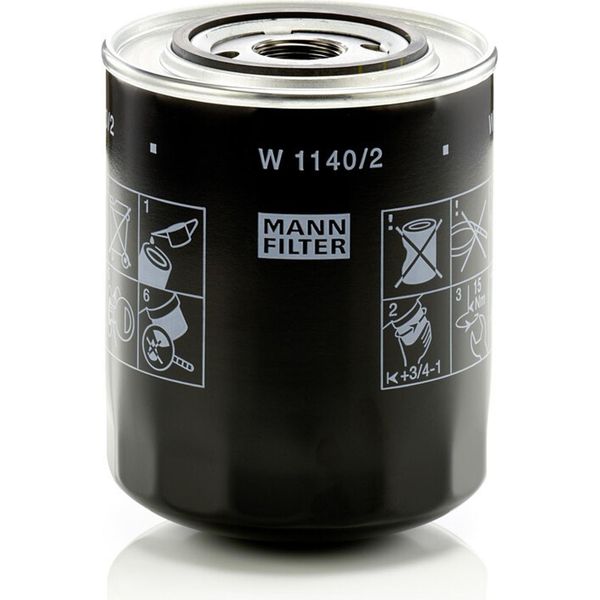 MANN-FILTER W 1140/2 Filtro Olio-image