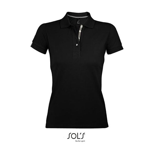 Sols 00575 | Polo Donna Portland - Colore: Bianco/Grigio (Tinta Unita) - Taglia: L-image