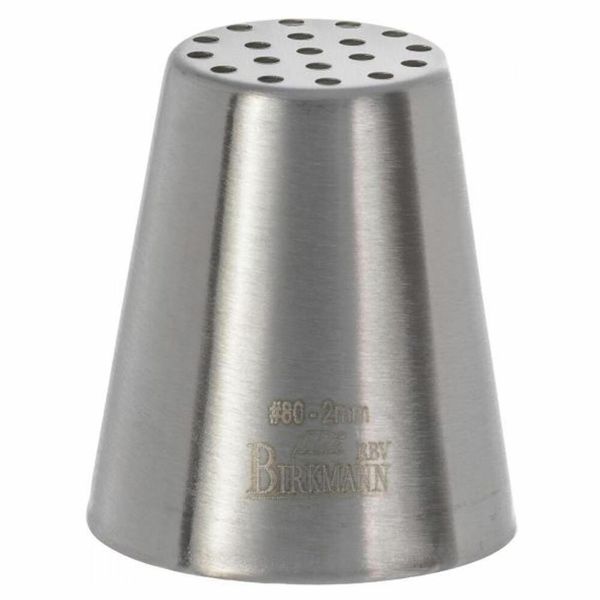 Beccuccio Per Spaghetti Birkmann #80, Beccuccio Per Tubature, Beccuccio Per Guarnire, Accessorio Da Forno, Acciaio Inox, Ø 2 Cm, 411746-image