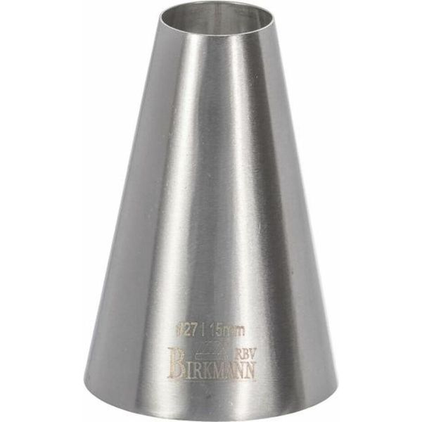 Beccuccio Forato Birkmann #27, Beccuccio Per Tubature, Beccuccio Per Guarnire, Accessorio Da Forno, Acciaio Inox, Ø 1,5 Cm, 411333-image