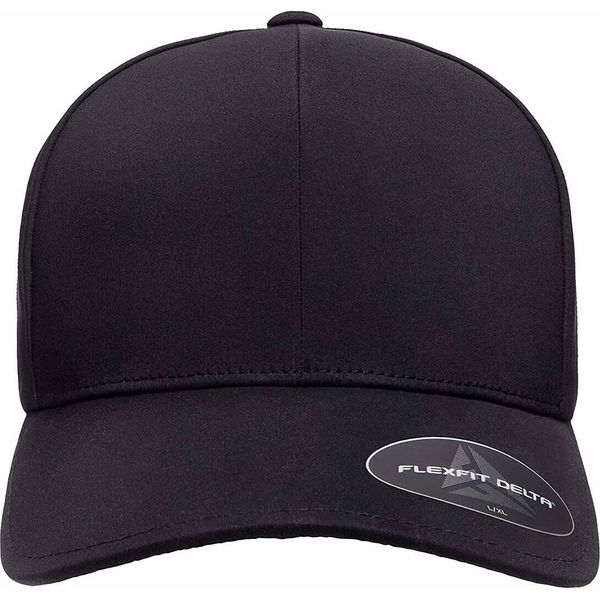 Yupoong Flexfit Unisex Delta Cap Impermeabile (2 Pezzi/Confezione) RW6765 (S/M) (Nero)-image