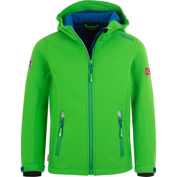 Trollkids Bambini Trollfjord Giacca Ragazzi Softshell Verde 161-304 Taglia 98-image