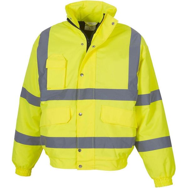 Yoko HVP211 | Hivis Fluo Bomber Jacket - Giacca Di Sicurezza - Colore: Giallo Fluo - Taglia: 4XL-image