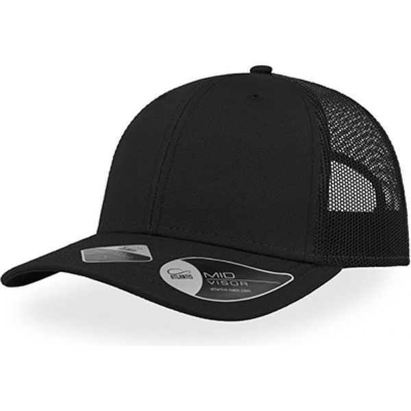 Atlantis Reth | Recy Three Cap, 6-Panel-Mesh-Cap - Colore: Nero/Nero - Taglia: Unica-image