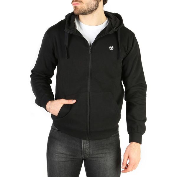 Sergio Tacchini Felpa Con Cappuccio In Pile Nero : Taglia - Xl Taglia: Xl-image