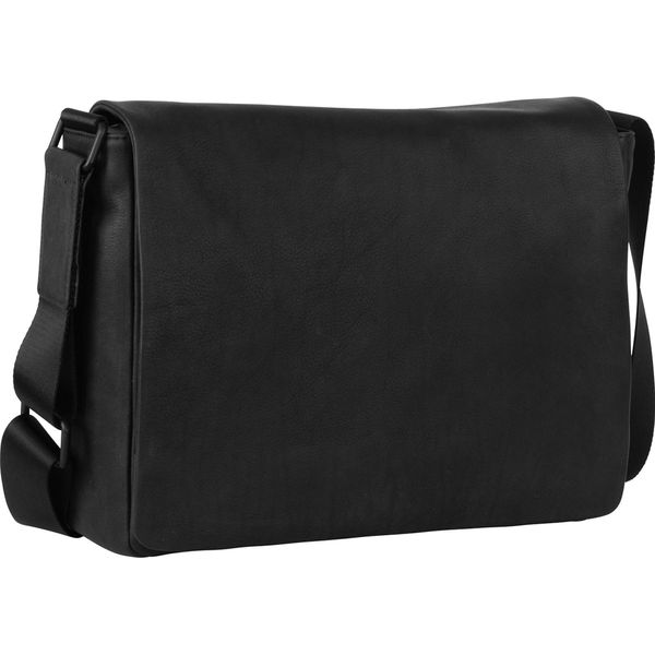 Leonhard Heyden Borsa A Tracolla Laptop Bag Con Scomparto Per Laptop Den Haag Messenger Bag Black Nero-image