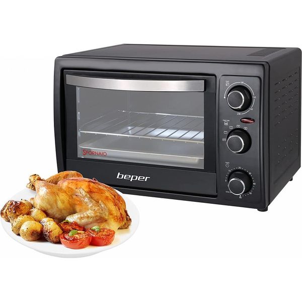 Beper 90.884 Forno Elettrico Con Capacità Di 30 Litri E Potenza Di 1300 Watt Tubo Per Il Forno Tubo Per La Cottura Tubo Per La Tostatura Tubo Per La Cottura Al Forno-image