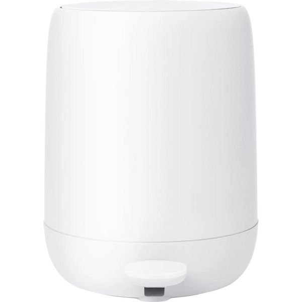 Blomus Sono Bidone A Pedale, Bidone Per Rifiuti, Bidone Per Rifiuti, Bidone Per Bagni, Bianco ,3 L, 66327-image
