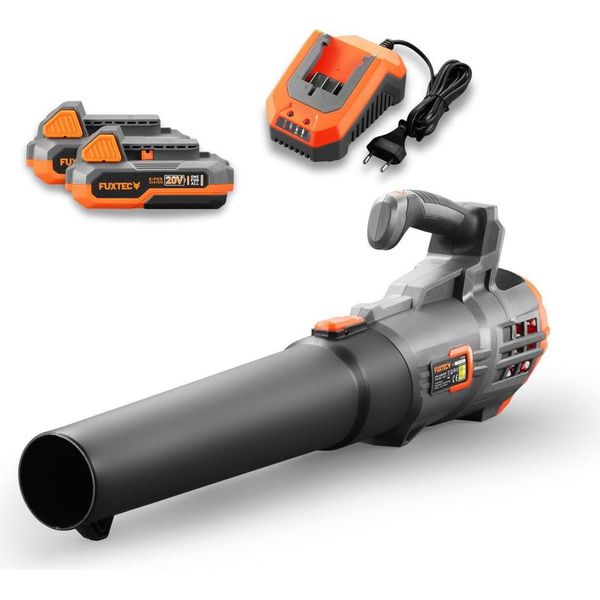 Soffiatore A Batteria 20V FX-E1LB20 Fuxtec - Con 2Xbatterie 2Ah E Caricabatterie-image