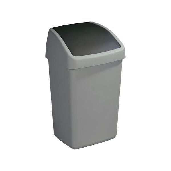 Sunware | Cestino Per Rifiuti Con Coperchio Basculante | 25L Grigio-image