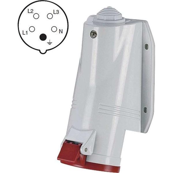 Presa Scame 4P 32A/400, IP44, Montaggio A Parete, A6212-image