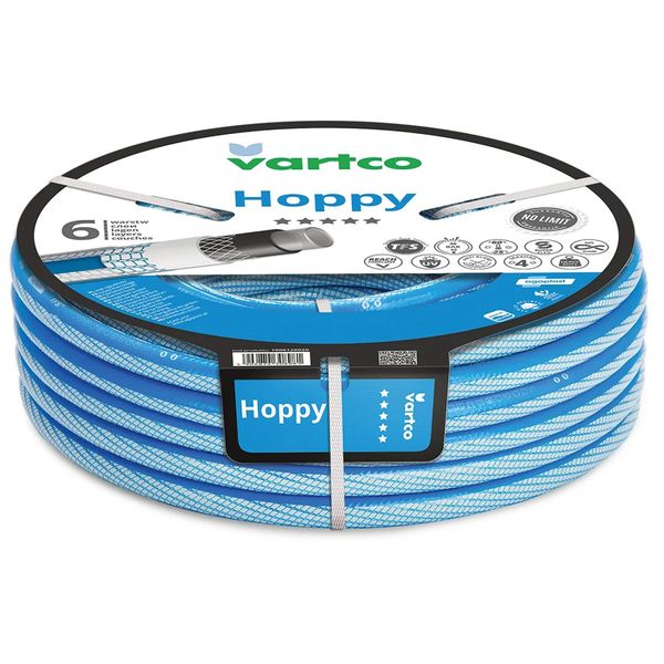 Tubo Per Acqua A 6 Strati Tubo Per Acqua Potabile Tubo Per Alimenti Anti Twist Tubo Da Giardino Irrigazione Da Giardino Flessibile Tubo Flessibile Resistente Ai Raggi Uv 36 Bar 3/4" 50M"-image