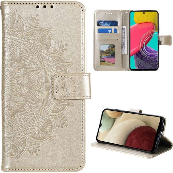 Custodia Per Samsung Galaxy M33 5G Custodia Del Telefono Cellulare Flip Cover Cover Protettiva Mandala-image