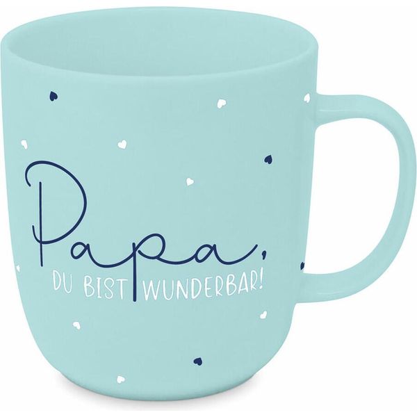 Ppd Papa Mug 2.0 D@H, Henkelbecher, Kaffeetasse, Becher, Tasse, New Bone China, Petrol / TüRkis, 400 Ml, 561102076-image